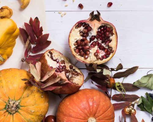 Roasted Squash, Feta and Pomegranate Salad