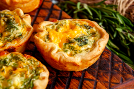 Courgette and Green Bean Mini Quiches