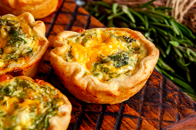 Courgette and Green Bean Mini Quiches - Better Food