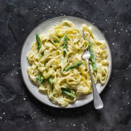 Vegan Asparagus Carbonara