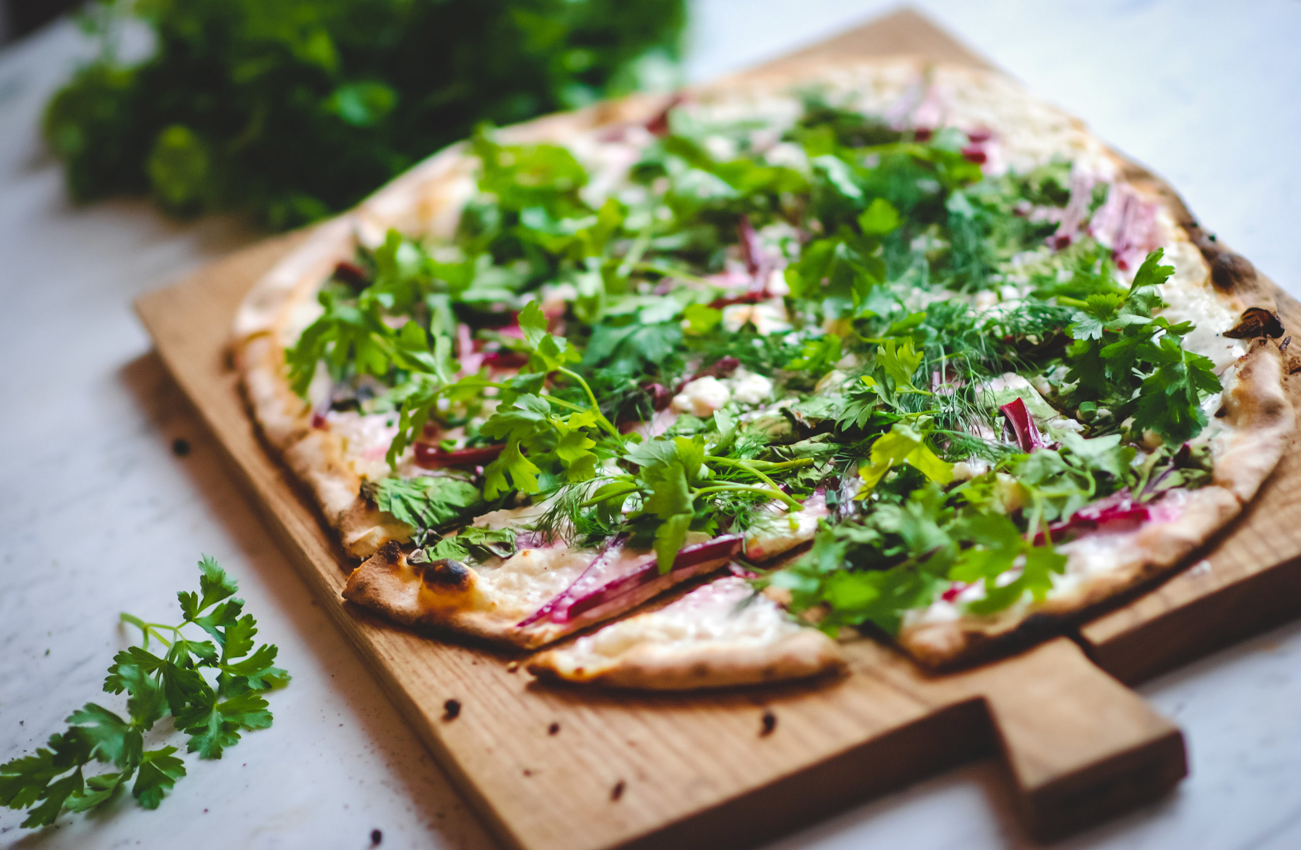 Wild Garlic and Beetroot Pizza - Better Food