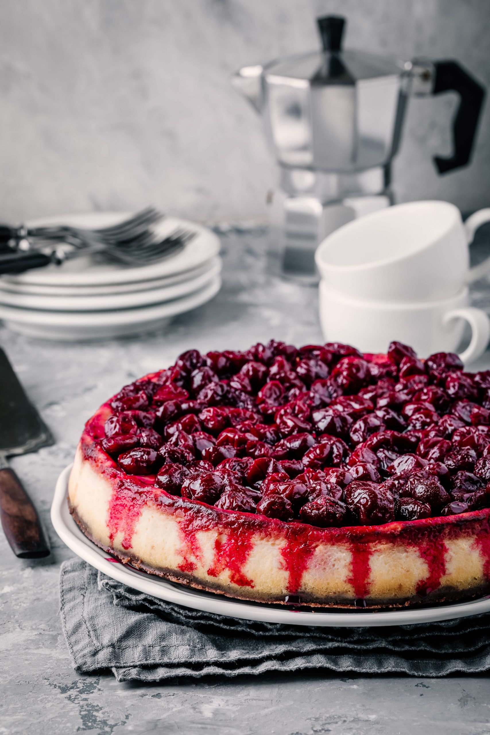 Cherry and Chocolate Cheesecake - Better Food