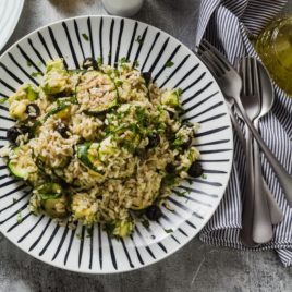 Courgette and Kale Pilaf