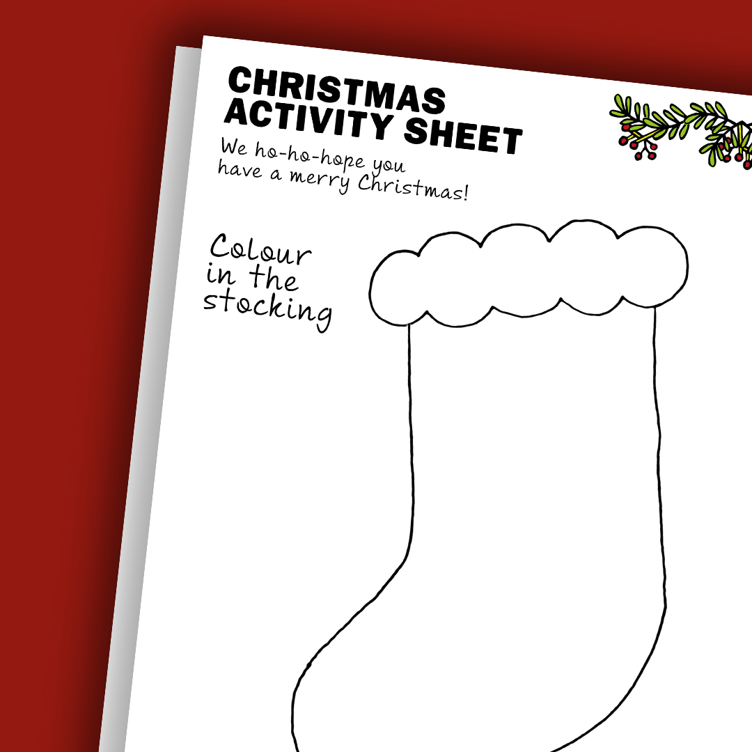 Christmas activity sheet