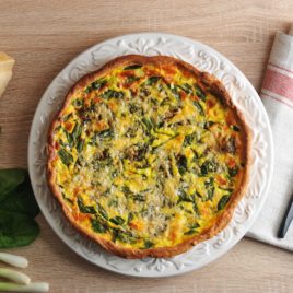 Christmas Leftovers Quiche