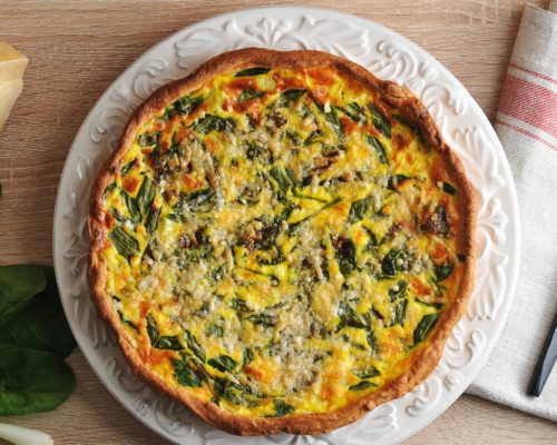 Christmas Leftovers Quiche
