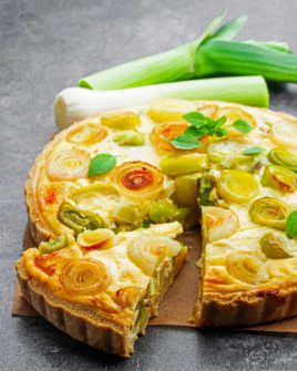 VEGAN LEEK AND POTATO PIE