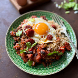 Jenny Chandler’s Black Bean, Pepper and Tomato Cazuela