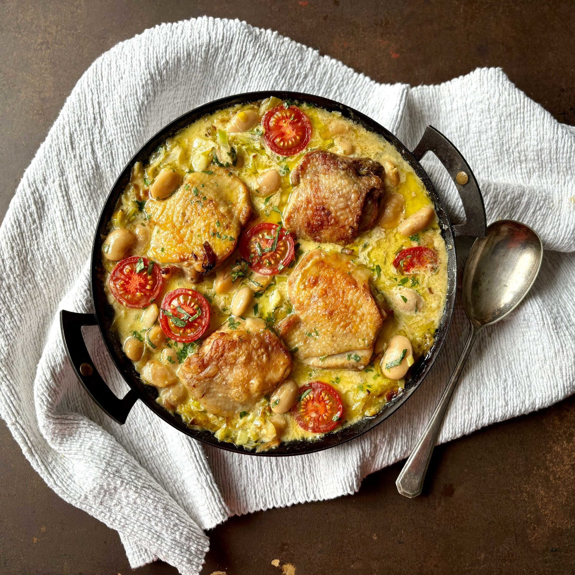 Jenny Chandler's Chicken, Leek and Tarragon Beans - Better Food