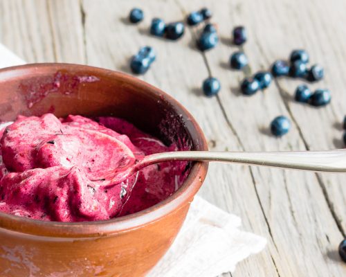 Banana, Berry and Chocolate Vegan Ice Cream