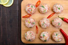 Pork, lemon and fennel seed meatballs