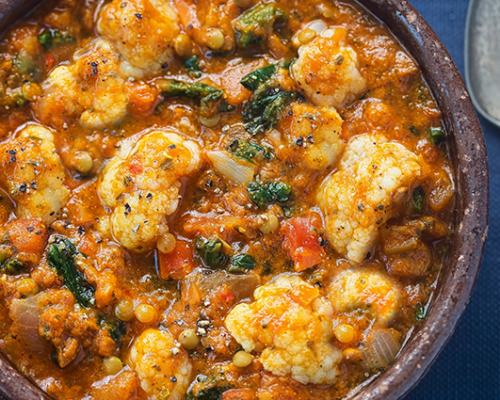 Cauliflower and Chickpea Curry