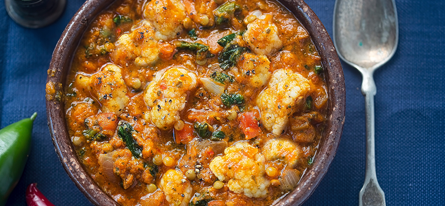 Cauliflower and Chickpea Curry